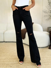 Judy Blue Full Size High Waist Distressed Flare Jeans - Vintage Style & Comfort